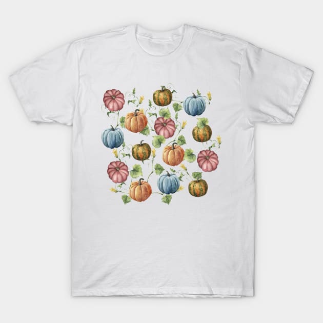 PUMPKINS WATERCOLOR T-Shirt by MagicDreams